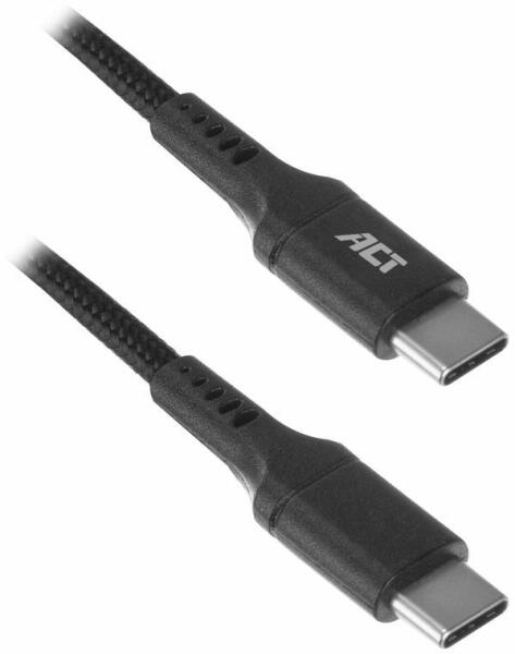 USB Type-C(apa) to USB Type-C(apa) 1m (AC3096) ACT link kábel 60Watt PD  vásárlás, olcsó USB Type-C(apa) to USB Type-C(apa) 1m (AC3096) ACT link  kábel 60Watt PD árak, Kábel, csatlakozó akciók