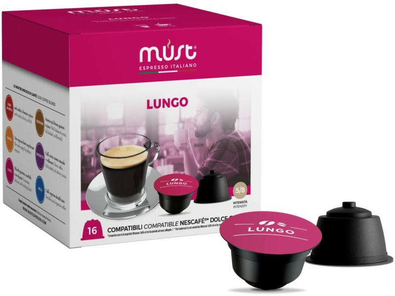 Vásárlás: Must Dolce Gusto - Must Lungo Kapszula - 16 adag Kávégép  kapszula, kávépárna árak összehasonlítása, Dolce Gusto Must Lungo Kapszula  16 adag boltok