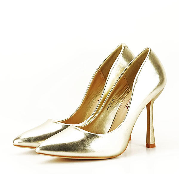 SOFILINE Pantofi aurii cu toc comod H1012 (H1012GOLD-41) (Pantofi cu toc,  pumps) - Preturi
