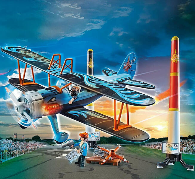 Vásárlás: Playmobil Air Stuntshow - Főnix kétfedelű repülő hanggal (70831)  Playmobil árak összehasonlítása, Air Stuntshow Főnix kétfedelű repülő  hanggal 70831 boltok