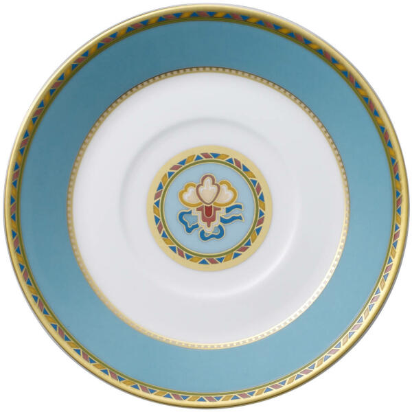 V&B Samarkand Aquamarin alátét eszpresszós csészéhez 12cm