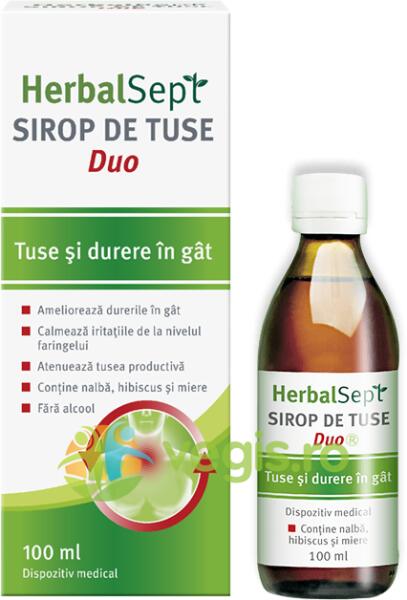 Zdrovit Herbalsept Duo Sirop de Tuse 100ml (Suplimente nutritive) - Preturi