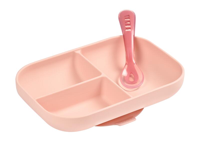 Vásárlás: Beaba - Szilikon osztott tányér tapadókoronggal + kanál Pink  Babaétkészlet árak összehasonlítása, Szilikon osztott tányér  tapadókoronggal kanál Pink boltok