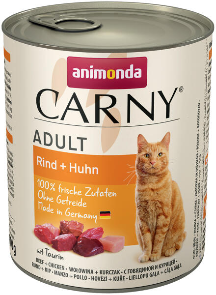 Vásárlás: Animonda 6 x 800 g Animonda Carny Adult nedves macskatáp 3 fajta  marhával vegyesen Macskaeledel árak összehasonlítása,  6x800gAnimondaCarnyAdultnedvesmacskatáp3fajtamarhávalvegyesen boltok