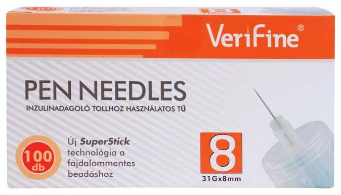 Vásárlás: VeriFine Pen Needles tű 31G 8 mm 1x Injekciós tű, fecskendő árak  összehasonlítása, VeriFine Pen Needles tű 31 G 8 mm 1 x boltok
