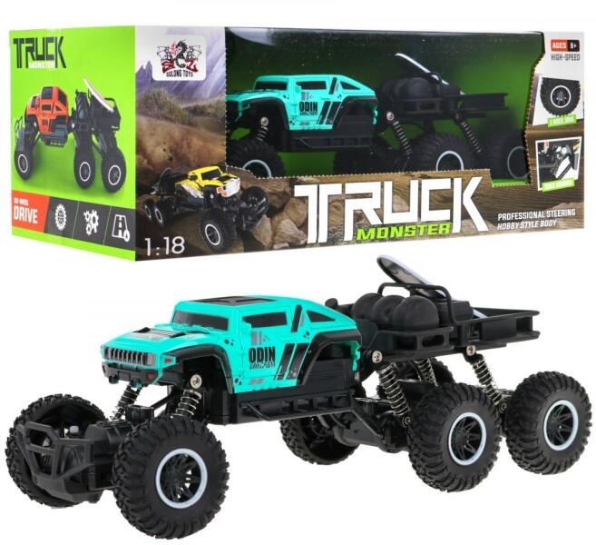 Vásárlás: Majlo Toys Monster Truck távirányítós hatkerekes terepjáró autó  1: 18 kék Távirányítós játék, RC jármű árak összehasonlítása, Monster Truck  távirányítós hatkerekes terepjáró autó 1 18 kék boltok