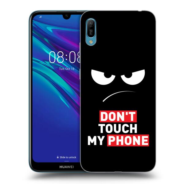 Picasee Husă neagră din silicon pentru Huawei Y6 2019 - Angry Eyes -  Transparent (Husa telefon mobil) - Preturi