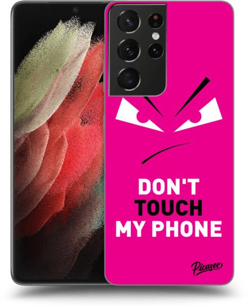 Picasee ULTIMATE CASE pentru Samsung Galaxy S21 Ultra 5G G998B - Evil Eye -  Pink (Husa telefon mobil) - Preturi