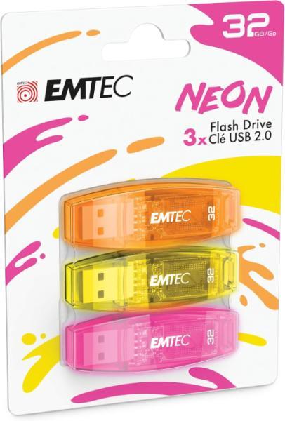 C410 Neon 32GB USB 2.0 ECMMD32GC410P3NEO