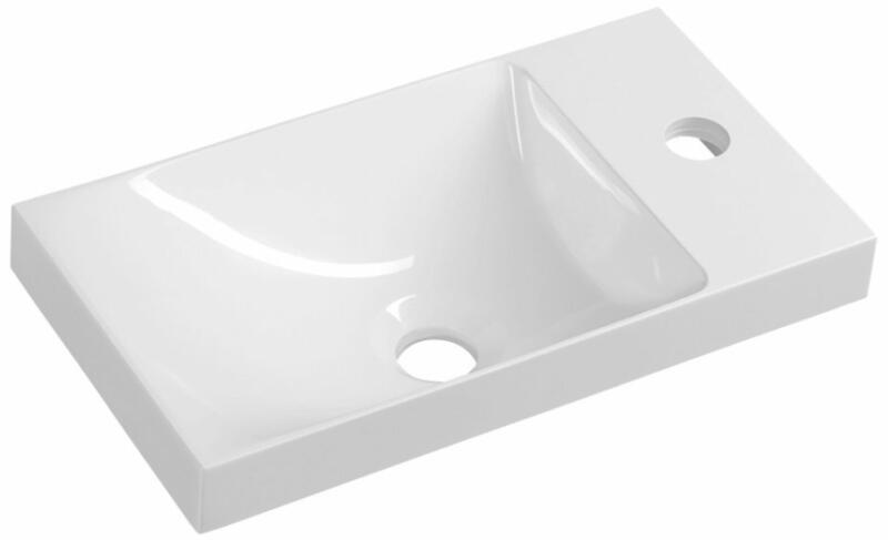 Agos 40x22 cm left/right white (AS400)