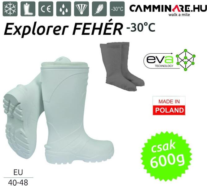 Vásárlás: Camminare - Explorer EVA csizma -30°C 36-os méret, fehér  (20170091-36-feher) Gumicsizma árak összehasonlítása, Explorer EVA csizma  30 C 36 os méret fehér 20170091 36 feher boltok