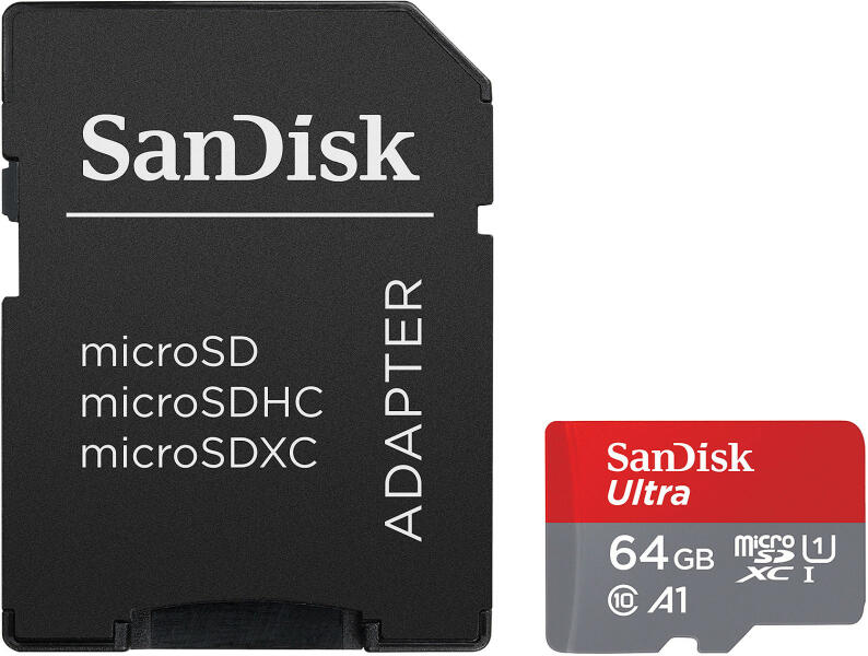 SanDisk Ultra microSDXC 64GB UHS-I/A1 (SDSQUAB-064G-GN6MA/215421