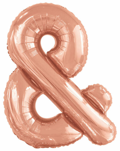 Rose Gold & betű fólia lufi 108 cm (DPA9909668) - kidsfashion