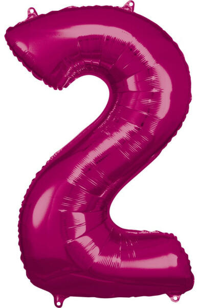 Pink óriás szám fólia lufi 2-es, 88*50 cm (DPA9907279) - kidsfashion