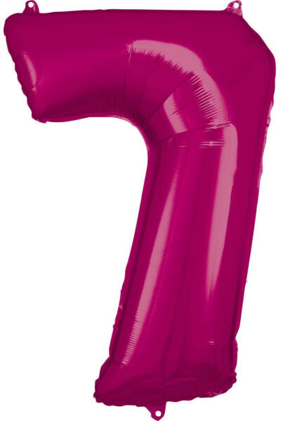 Pink óriás szám fólia lufi 7-es, 88*58 cm (DPA9907289) - kidsfashion