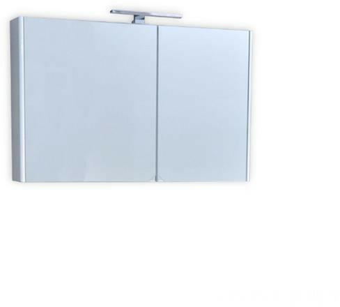 SHARP Tükrös fürdőszobai szekrény LED világítással - 100 cm (400572)