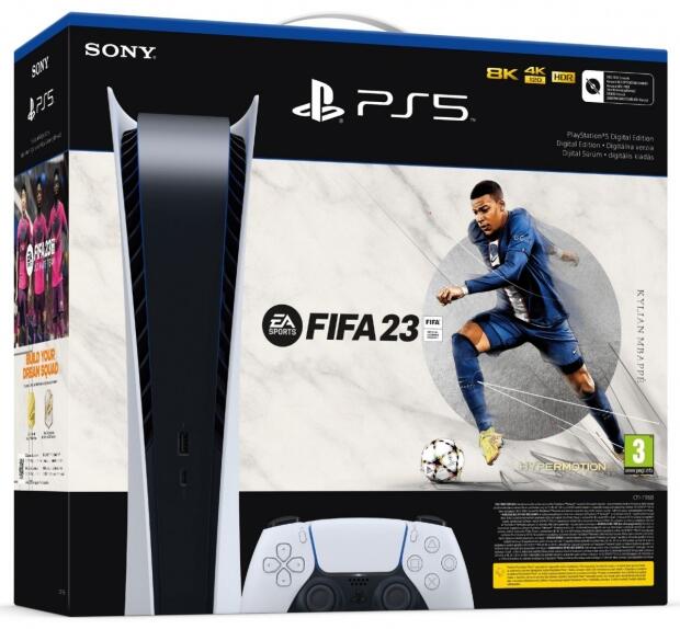 Sony PlayStation 5 (PS5) Digital Edition + FIFA 23 vásárolj már 202 990  Ft-tól