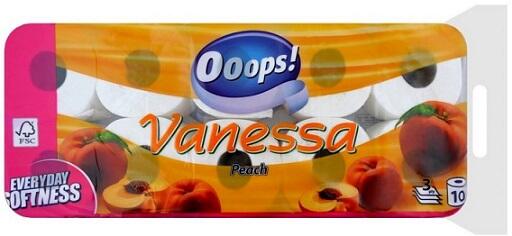 Vásárlás: Ooops! Vanessa Peach WC papír 10db WC-papír árak  összehasonlítása, Vanessa Peach WC papír 10 db boltok