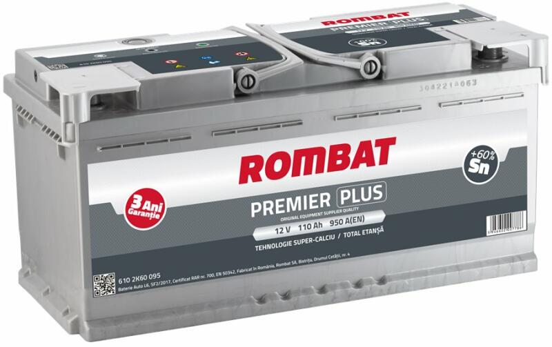 ROMBAT Premier Plus 110Ah 950A right+ (6102K60095ROM) (Acumulator auto) -  Preturi