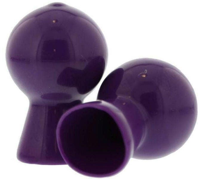 Nipple Sucker Pair in Shiny Purple
