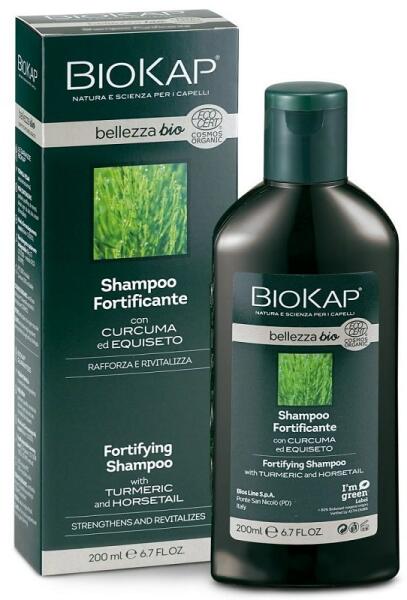 Bellezza Bio erősítő sampon kurkumával és zsurlóval 200 ml