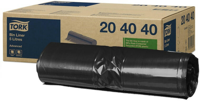 hulladékgyűjtő zsák 5 literes B3 fekete, 42x19cm, 20x50db SCA204040