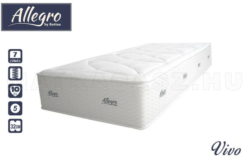 Vásárlás: Rottex Allegro Vivo 160x200 cm Matrac árak összehasonlítása,  Allegro Vivo 160 x 200 cm boltok