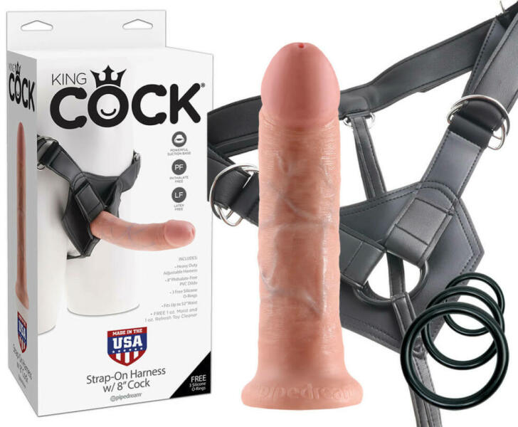 King Cock - Strap-on Harness w/ 8