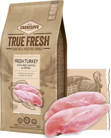 True Fresh Dog Adult Turkey with Red Lentils & Lemna 11,4 kg
