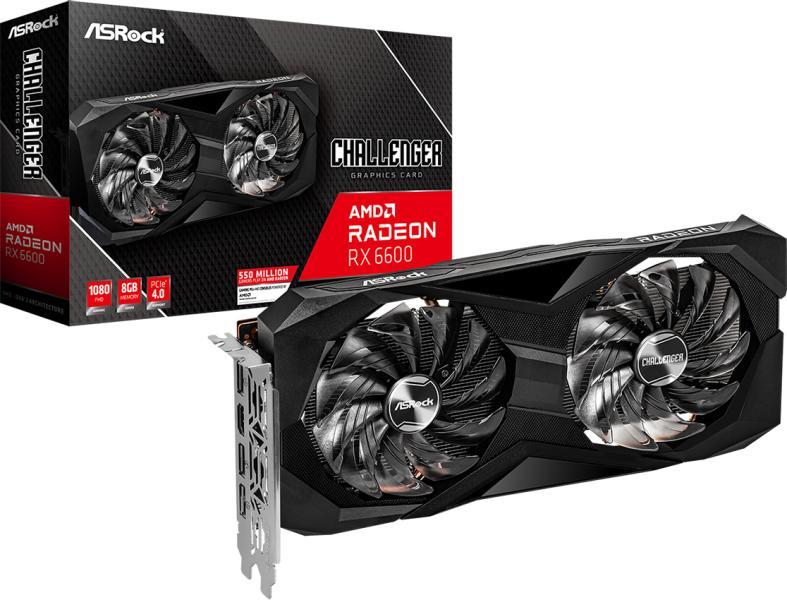 Radeon RX6600 Challenger D 8GB GDDR6 128bit (RX6600 CLD 8G)