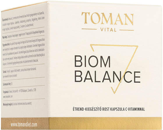 TOMAN Biom Balance étrend-kiegészítő rost kapszula C-vitaminnal