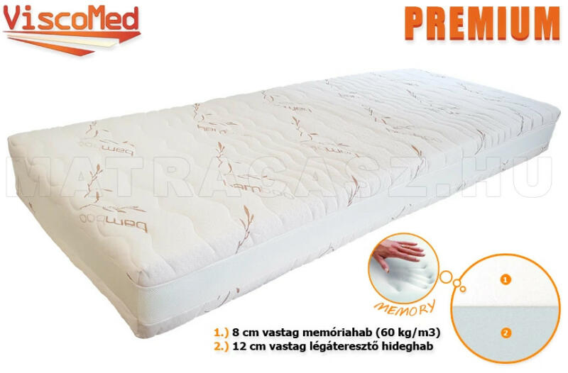 Vásárlás: ViscoMed Premium 80x200 cm Matrac árak összehasonlítása, Premium 80  x 200 cm boltok