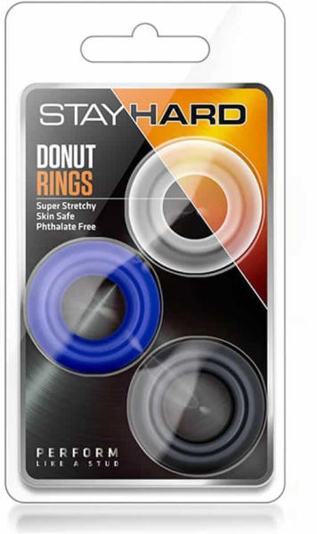 Stay Hard Donut Rings Assorted