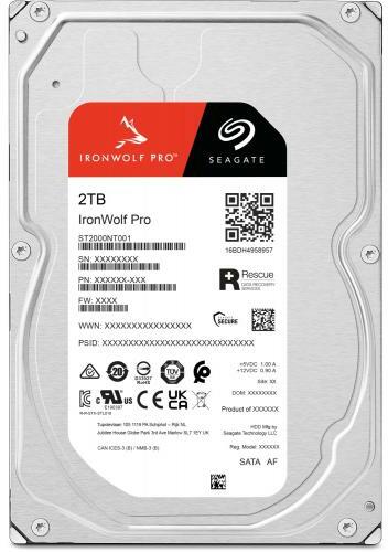 Seagate IronWolf PRO 3.5 2TB SATA 256MB (ST2000NT001) (Hard Disk