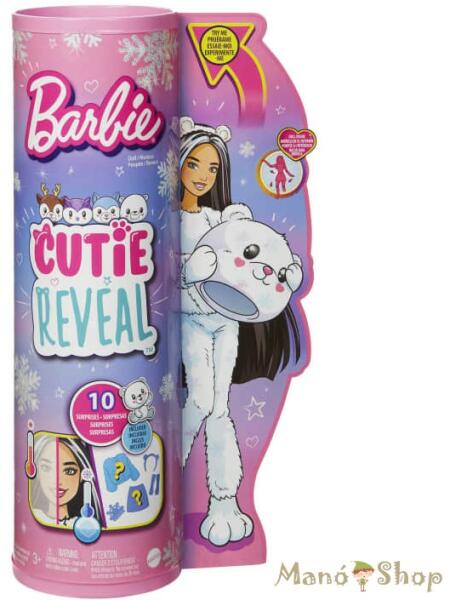 Vásárlás: Mattel Barbie - Cutie Reveal meglepetés baba 3 széria - Jegesmaci  (HJL64) Barbie baba árak összehasonlítása, Barbie Cutie Reveal meglepetés  baba 3 széria Jegesmaci HJL 64 boltok