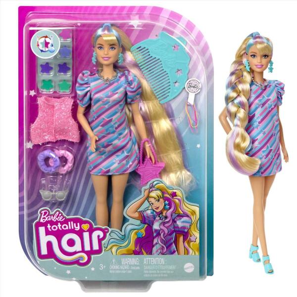Vásárlás: Mattel Barbie: Totally hair baba - Csillag (HCM87/88) Barbie baba  árak összehasonlítása, Barbie Totally hair baba Csillag HCM 87 88 boltok