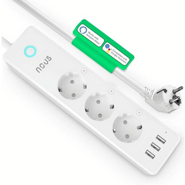 A5 3 Plug + 3 USB Switch