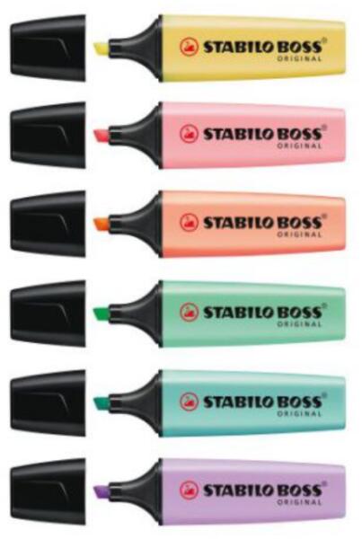 Vásárlás: STABILO Boss original pastel szövegkiemelő készlet 2-5 mm 6db  (70/6-2) Szövegkiemelő árak összehasonlítása, Boss original pastel  szövegkiemelő készlet 2 5 mm 6 db 70 6 2 boltok