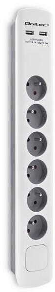 6 Plug + 2 USB 1,8 m (50294)