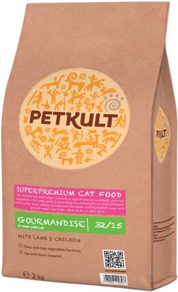 PETKULT Hrana uscata pisici Petkult Gourmandise cu miel si orez 2 kg  (130982) (Hrana pentru pisici) - Preturi