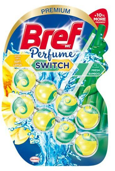 Wc illatosító - Premium Perfume Switch - Lótusz Bambusz 2x50g