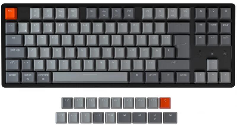 Keychron K8 Wireless RGB Gateron Red (K8-C1-UK) vásárlás, olcsó ...