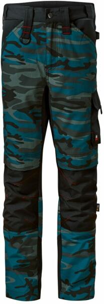 MALFINI Pantaloni de lucru pentru bărbați Camo Vertex - Camuflaj petrol |  58 (W09C158) (Îmbracăminte de lucru) - Preturi