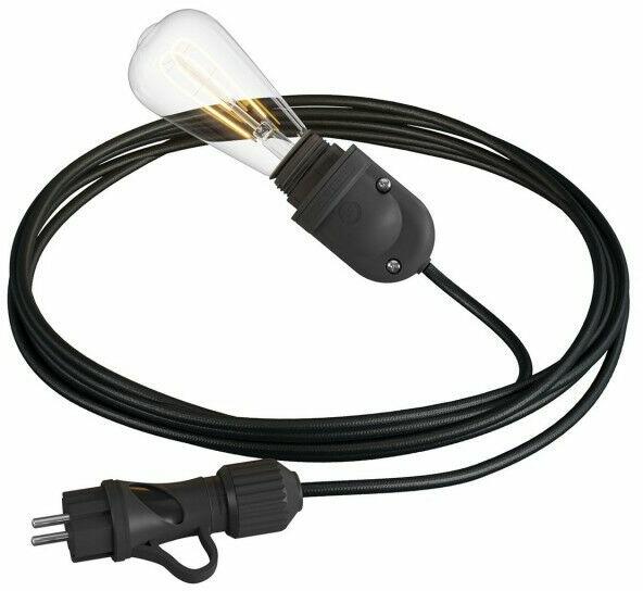 Vásárlás: Creative-Cables Eiva Snake, hordozható kültéri lámpa, 5 m-es  textil kábel, IP65 vízálló lámpatartó és csatlakozó (PSENESM04-L) Kültéri  lámpa árak összehasonlítása, Eiva Snake hordozható kültéri lámpa 5 m es  textil kábel IP