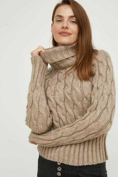 Vásárlás: ANSWEAR gyapjú pulóver női, bézs, garbónyakú - bézs M/L Női  pulóver árak összehasonlítása, gyapjú pulóver női bézs garbónyakú bézs M L  boltok