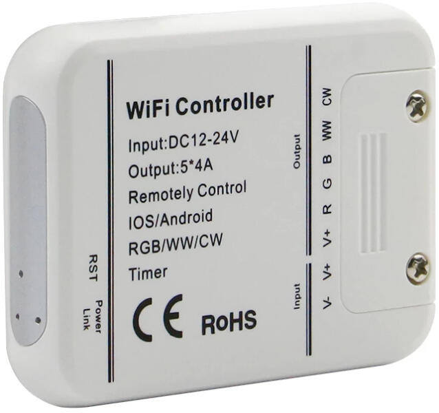 Vásárlás: V-TAC RGB + CCT LED szalag WiFi vezérlő 12/24V, max. 20A - SKU  8426 (8426) LED rendszer tartozék árak összehasonlítása, RGB CCT LED szalag  WiFi vezérlő 12 24 V max 20 A SKU 8426 8426 boltok