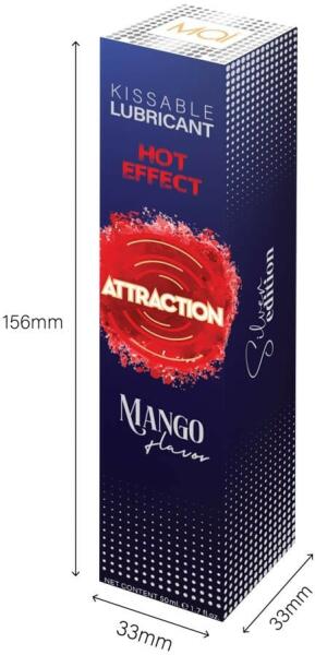 Kissable Lubricant - Hot Effect - Mango 50 ml