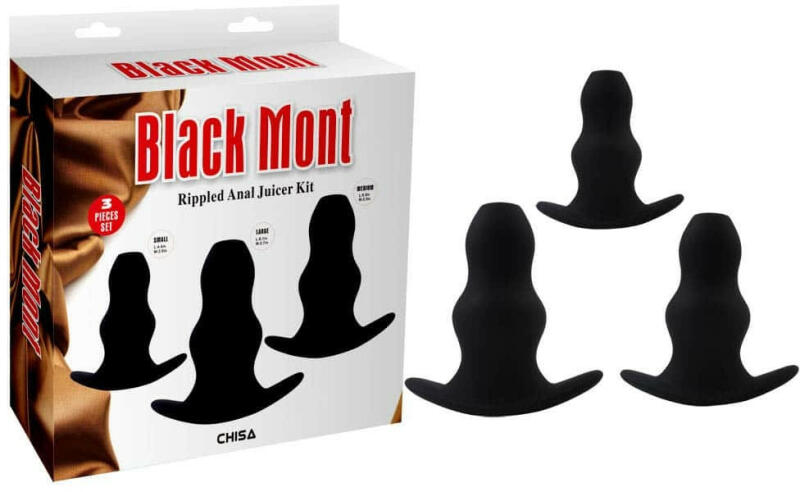 Black Mont - Rippled Anal Juicer Kit