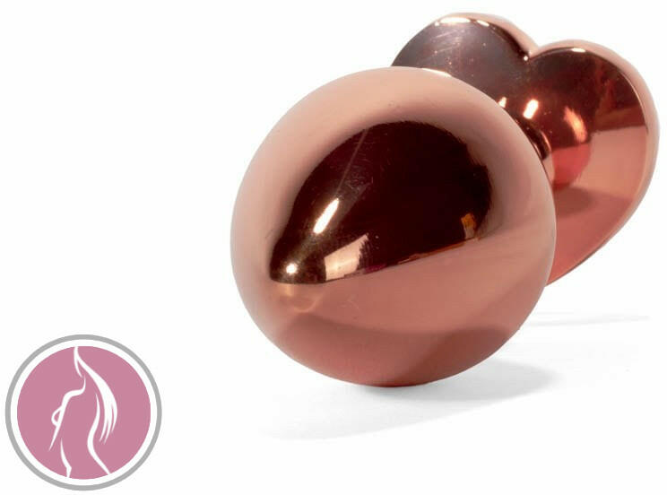 Secret Shine - Metal Butt Plug Heart M