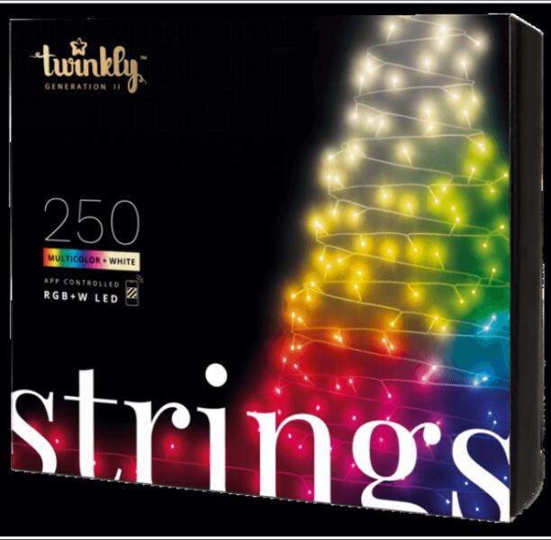 Vásárlás: Twinkly String bel-és kültéri okos színes fényfüzér 20m, 250  RGB+W LED, TWS250SPP-BEU Karácsonyfa izzó árak összehasonlítása, String bel  és kültéri okos színes fényfüzér 20 m 250 RGB W LED TWS 250